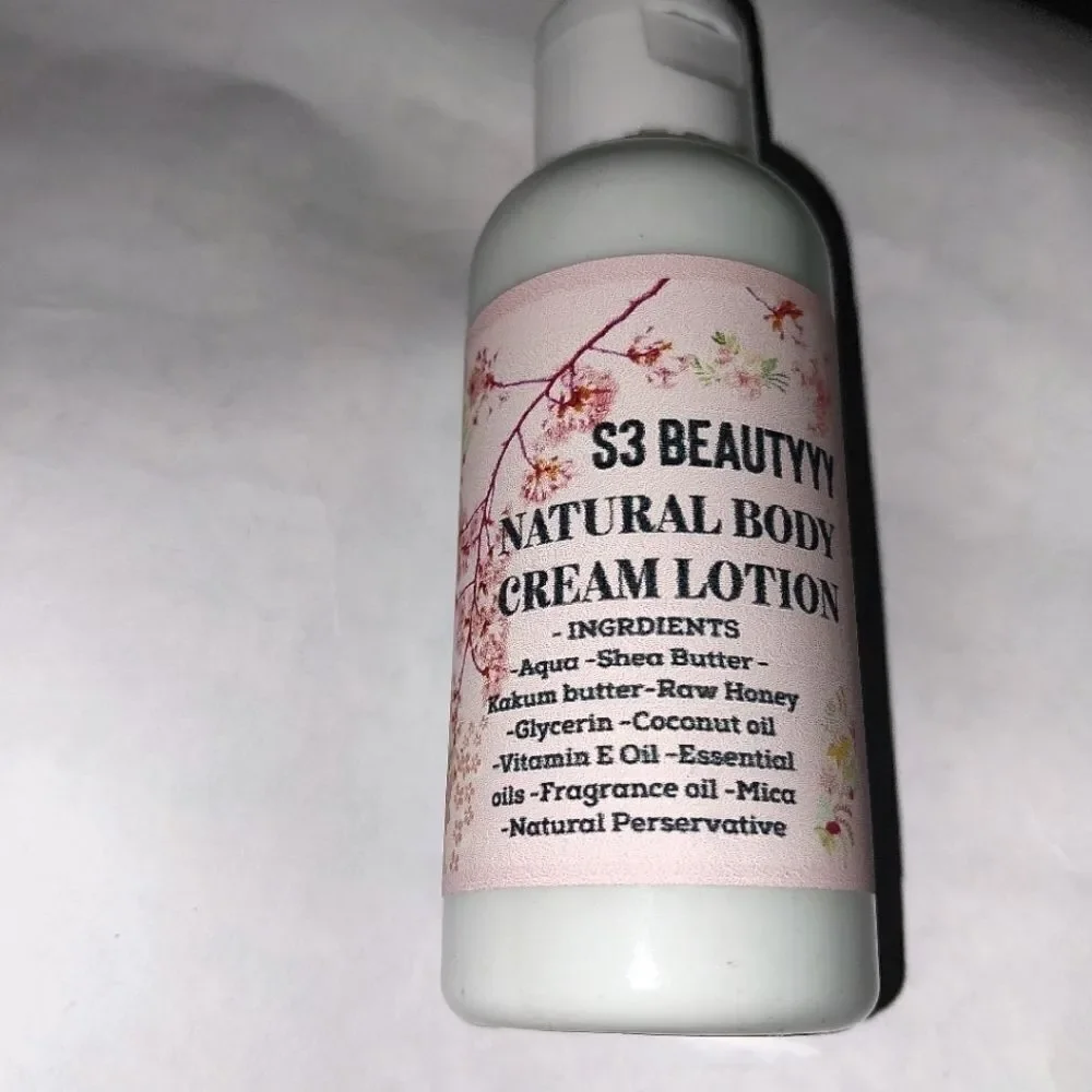 Hand crafted Powder Fresh Lavender natural body cream lotion